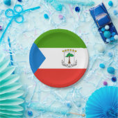 Assiettes En Carton Drapeau de Guinée équatoriale (Fête)