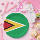 Assiettes En Carton Drapeau de Guyana (Fête)