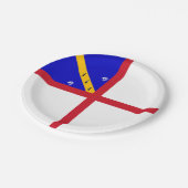 Assiettes En Carton Drapeau de Herm (Angle)