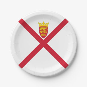 Assiettes En Carton Drapeau de Jersey