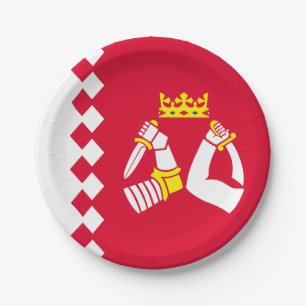 Assiettes En Carton Drapeau de Karelia Nord