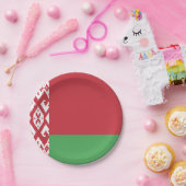 Assiettes En Carton Drapeau de la Biélorussie (Fête)