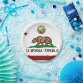 Assiettes En Carton Drapeau de la Californie (Fête)