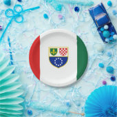 Assiettes En Carton Drapeau de la Fédération de Bosnie (Fête)