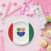Assiettes En Carton Drapeau de la Fédération de Bosnie (Fête)