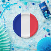 Assiettes En Carton Drapeau de la France (Fête)