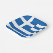 Assiettes En Carton Drapeau de la Grèce (Angulaire)