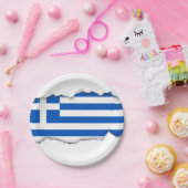 Assiettes En Carton Drapeau de la Grèce (Fête)