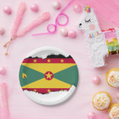 Assiettes En Carton Drapeau de la Grenade (Fête)