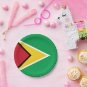 Assiettes En Carton Drapeau de la Guyane (Fête)