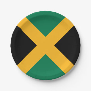 Assiettes En Carton Drapeau de la Jamaïque