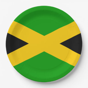 Assiettes En Carton Drapeau de la Jamaïque