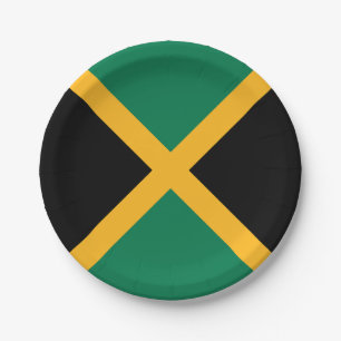 Assiettes En Carton Drapeau de la Jamaïque