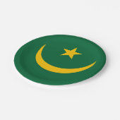 Assiettes En Carton Drapeau de la Mauritanie (Angle)