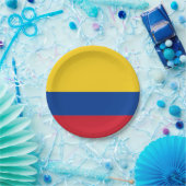 Assiettes En Carton Drapeau de la plaque de Colombie (Fête)