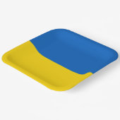 Assiettes En Carton Drapeau de la plaque d'Ukraine (Angulaire)