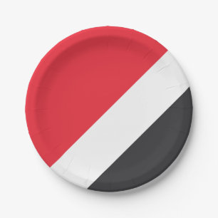 Assiettes En Carton Drapeau de la Principauté de Sealand