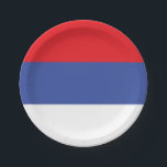 Assiettes En Carton Drapeau de la Republika Srpska<br><div class="desc">Drapeau patriotique de la Republika Srpska</div>
