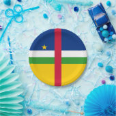 Assiettes En Carton Drapeau de la République centrafricaine (Fête)