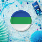 Assiettes En Carton Drapeau de la République de Komi (Fête)