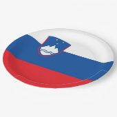 Assiettes En Carton Drapeau de la Slovénie (Angle)
