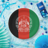 Assiettes En Carton Drapeau de l'Afghanistan (Fête)