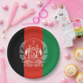 Assiettes En Carton Drapeau de l'Afghanistan (Fête)