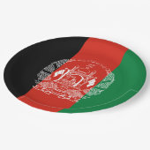 Assiettes En Carton Drapeau de l'Afghanistan (Angle)