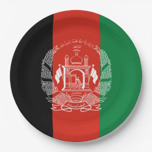 Assiettes En Carton Drapeau de l'Afghanistan