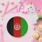 Assiettes En Carton Drapeau de l'Afghanistan (Fête)