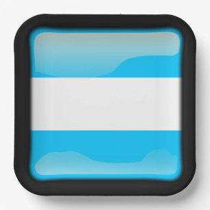 Assiettes En Carton Drapeau de l'Argentine