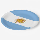 Assiettes En Carton Drapeau de l'Argentine (Angle)
