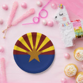 Assiettes En Carton Drapeau de l'Arizona (Fête)