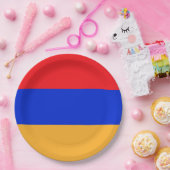 Assiettes En Carton Drapeau de l'Arménie (Fête)