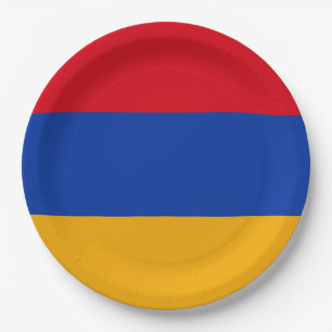 Assiettes En Carton Drapeau de l'Arménie
