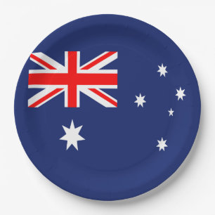 Assiettes En Carton Drapeau de l'Australie