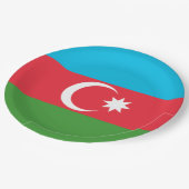 Assiettes En Carton Drapeau de l'Azerbaïdjan (Angle)