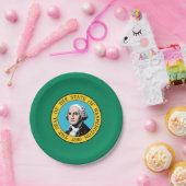 Assiettes En Carton Drapeau de l'État de Washington (Fête)