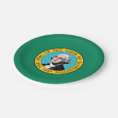 Assiettes En Carton Drapeau de l'État de Washington (Angle)