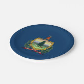 Assiettes En Carton Drapeau de l'État du Vermont (Angle)