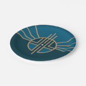 Assiettes En Carton Drapeau de Lincoln, Nebraska (Angle)