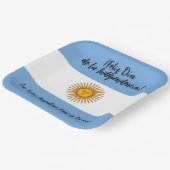 Assiettes En Carton Drapeau de l'indépendance de l'Argentine (Angulaire)