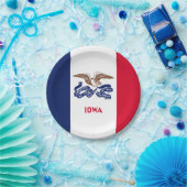 Assiettes En Carton Drapeau de l'Iowa (Fête)