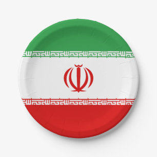 Assiettes En Carton Drapeau de l'Iran