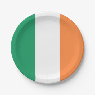 Assiettes En Carton Drapeau de l'Irlande