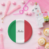 Assiettes En Carton Drapeau de l'Italie (Fête)