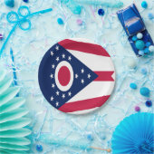 Assiettes En Carton Drapeau de l'Ohio (Fête)
