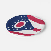 Assiettes En Carton Drapeau de l'Ohio (Angle)