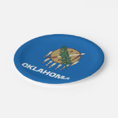 Assiettes En Carton Drapeau de l'Oklahoma (Angle)