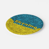 Assiettes En Carton Drapeau de l'Ukraine (Angle)